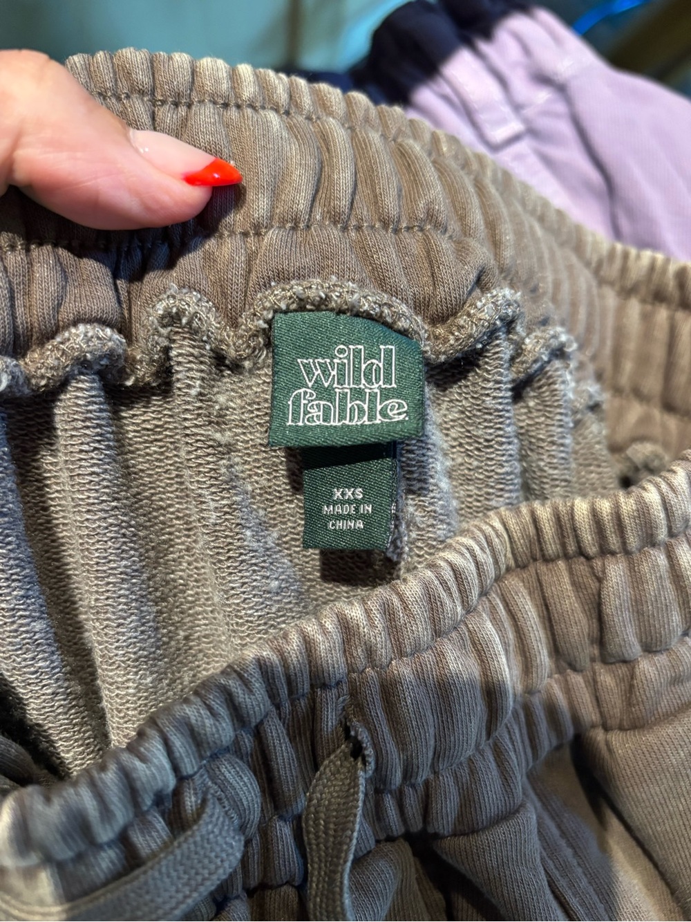 wild fable Brown Cargo sweat pants with Drawstring - Picture 3 of 4